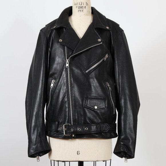 Whet Blu Jay Black Leather Jacket - Picture 1 of 3